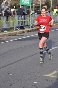 Way easier to look happy when you're ducking out on the last 13.1 miles