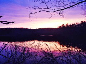 Sunrise over Holiday Lake [Photo: Tom McNulty]
