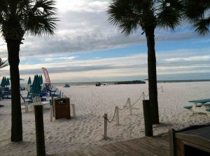 White sands of Clearwater Beach