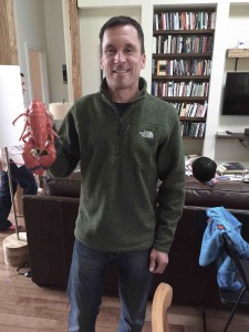 Sean was rewarded for his efforts with a home-cooked lobster, trucked down from Maine
