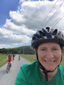 So the next day you can learn how to take selfies while riding a bike with friends!